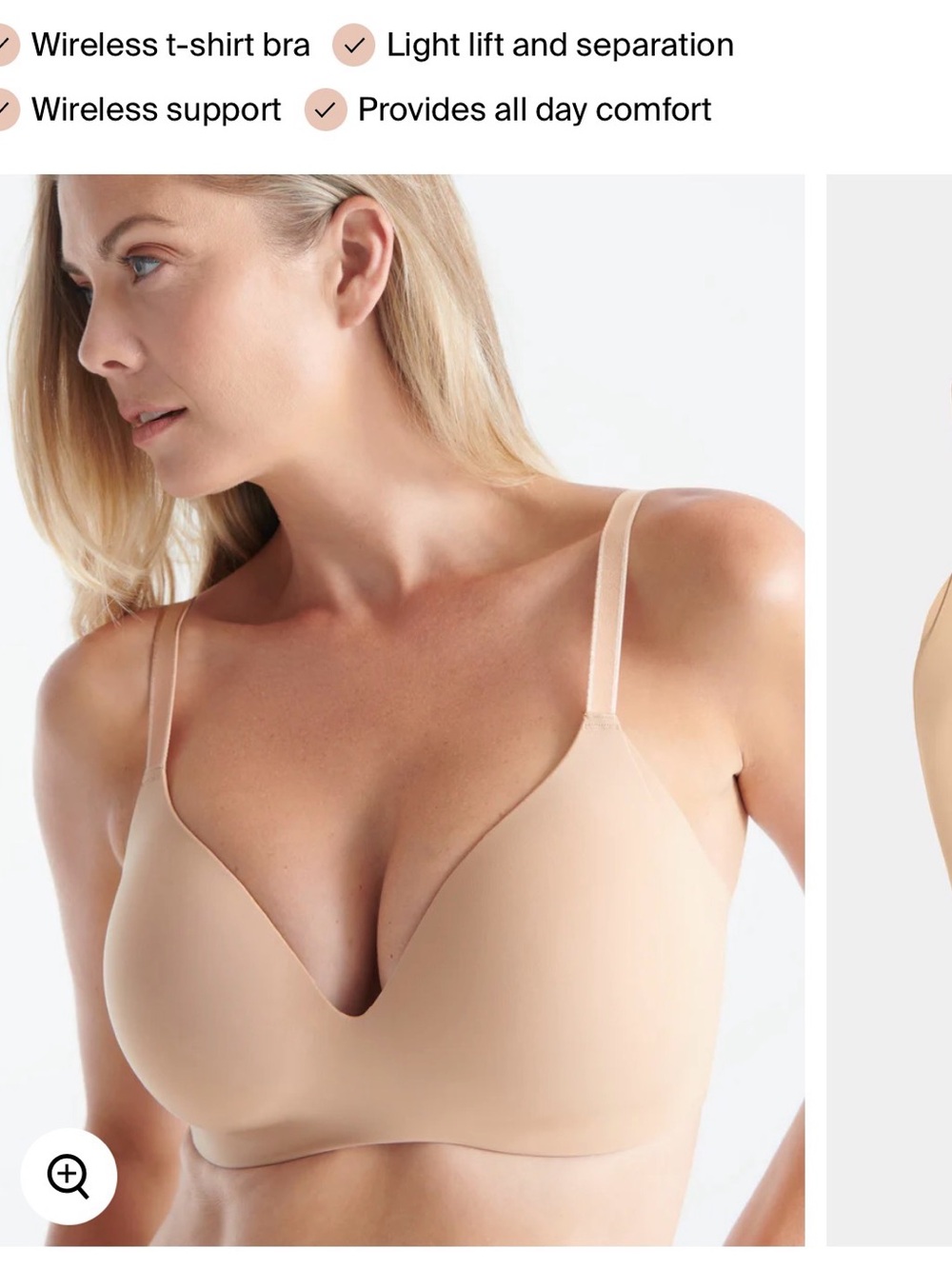 knix Seamless Wingwoman Bra in Nude